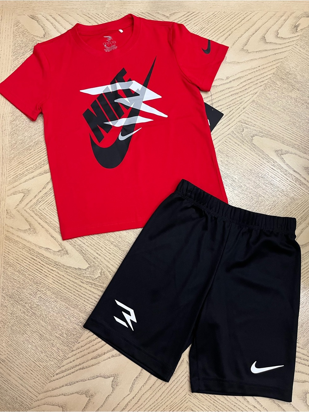 *NWT* Boys Nike 3BRAND Short Sleeve Tee & Shorts Size 7
